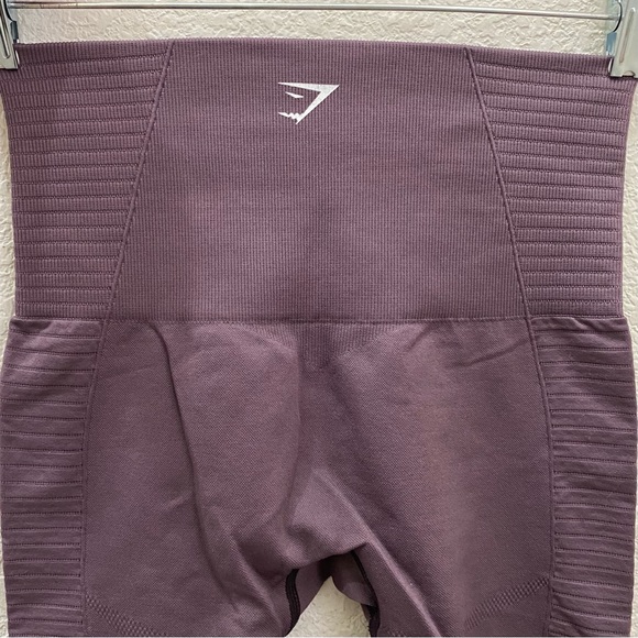 GYMSHARK Purple High Rise Energy Seamless Perforated Leggings Size XS - Picture 7 of 16